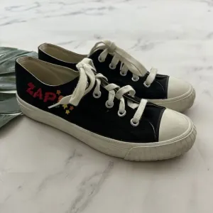Vintage 90s Keds Looney Tunes Low Top Sneakers Womens Size 9 Black Martian