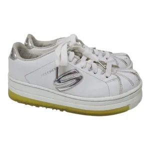 Vintage 90s Skechers White Chrome Platform Sneakers