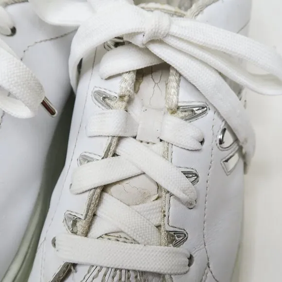 Vintage 90s Skechers White Chrome Platform Sneakers