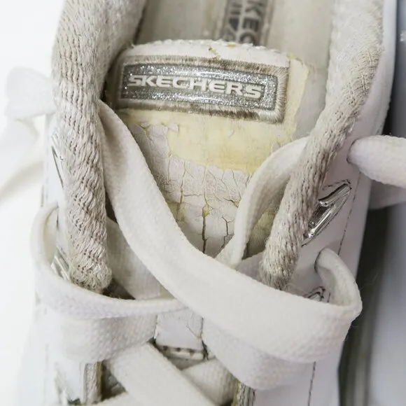 Vintage 90s Skechers White Chrome Platform Sneakers