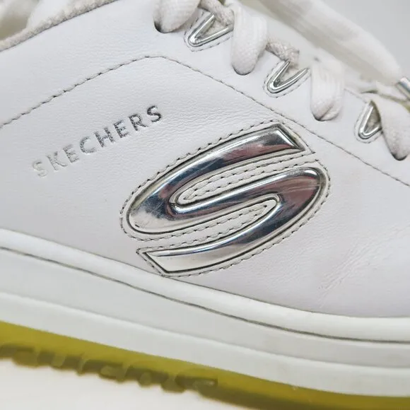 Vintage 90s Skechers White Chrome Platform Sneakers