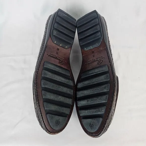 Vintage Bragano by Cole Haan Woven Leather Loafers Men’s 9 Italy w Shoe Trees