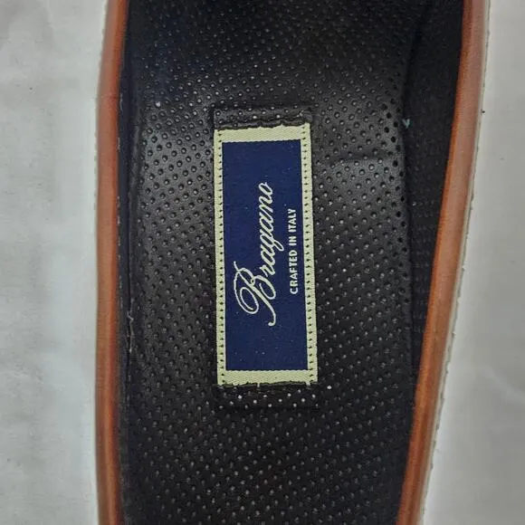Vintage Bragano by Cole Haan Woven Leather Loafers Men’s 9 Italy w Shoe Trees