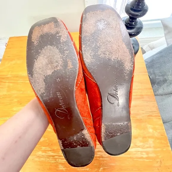Vintage Delman Suede Flats