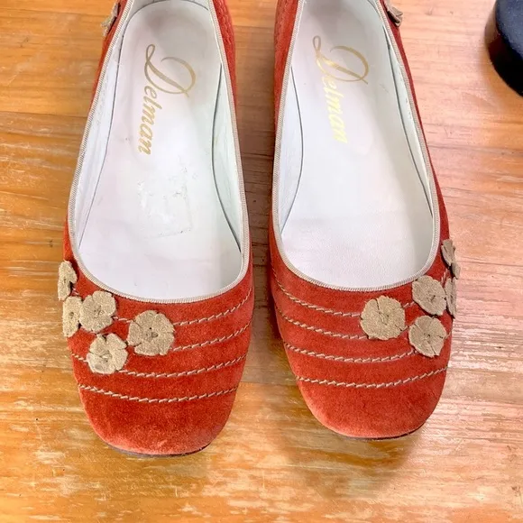 Vintage Delman Suede Flats