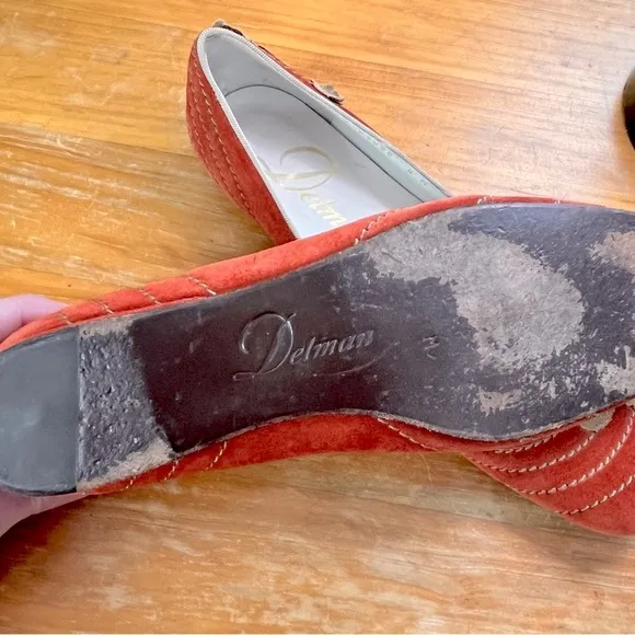 Vintage Delman Suede Flats