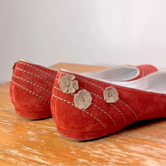 Vintage Delman Suede Flats