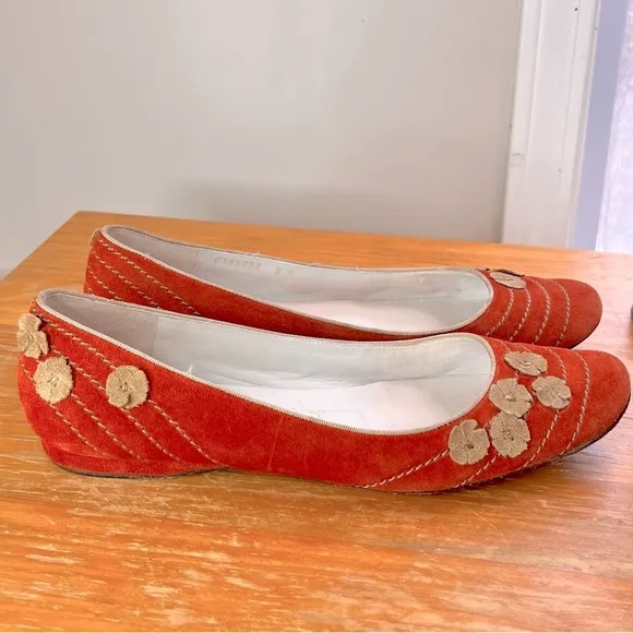Vintage Delman Suede Flats
