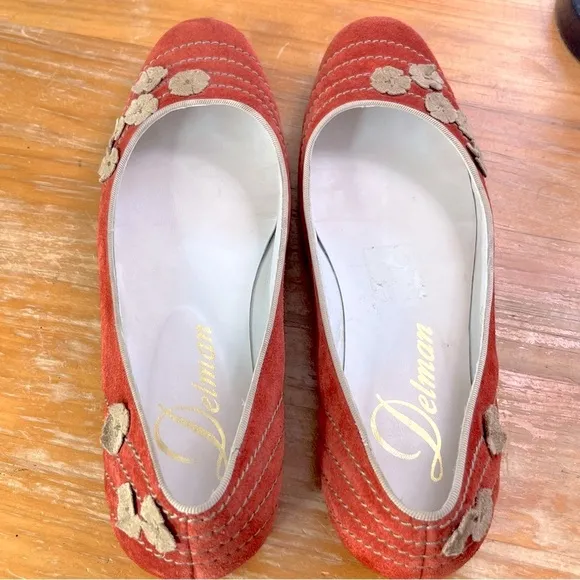 Vintage Delman Suede Flats