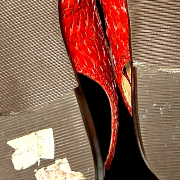 Vintage woven red loafers. New in Box