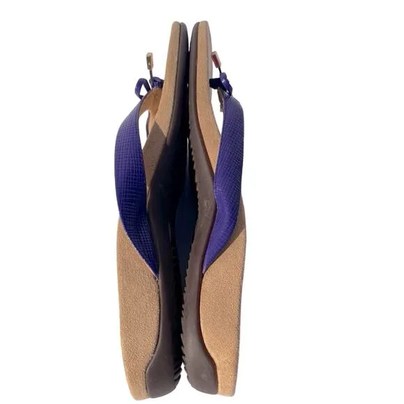Vionic Bella II Lizard Bow Slip-On Thong Sandals Purple Size 11