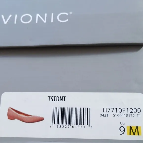 Vionic Dahlia Knit Pointy Toe Ballet Flats Size 9
