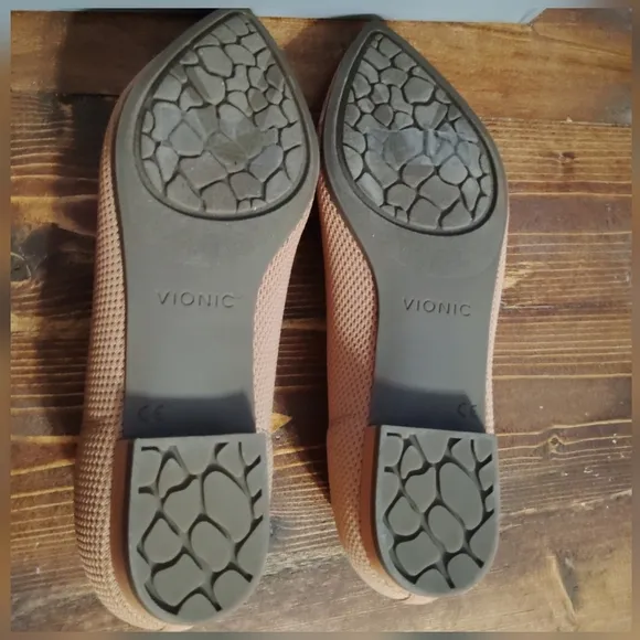 Vionic Dahlia Knit Pointy Toe Ballet Flats Size 9