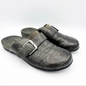 Vionic Marta Slide Mules Metallic Buckle Slip On Sandals