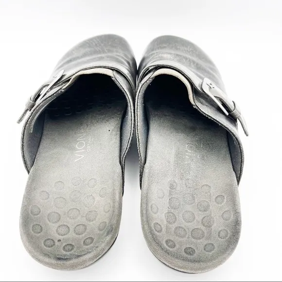 Vionic Marta Slide Mules Metallic Buckle Slip On Sandals