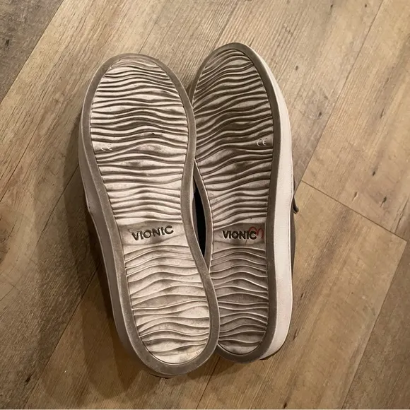 Vionic Splendid Midi Leather Slip On Sneakers