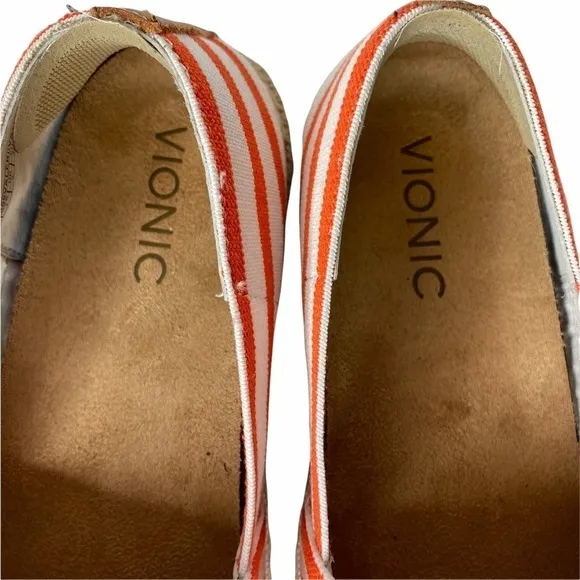 Vionic Valeri Canvas Espadrilles. Size 7