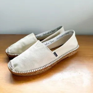 Viscata Barcelona Barceloneta Canvas Cream/Off White Espadrille Closer Toe Flat
