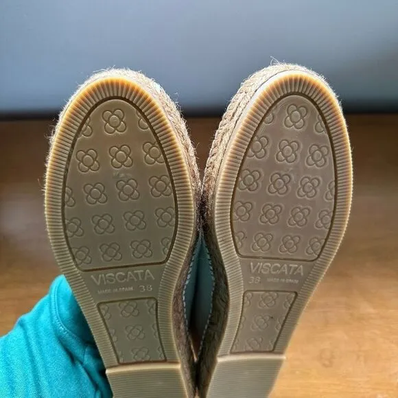 Viscata Barcelona Barceloneta Canvas Cream/Off White Espadrille Closer Toe Flat