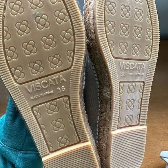 Viscata Barcelona Barceloneta Canvas Cream/Off White Espadrille Closer Toe Flat