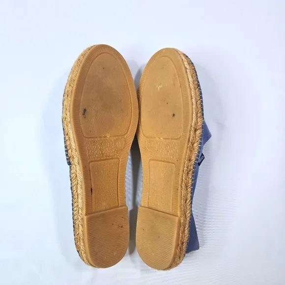 VISCATA BARCELONA BLUE CANVAS ESPADRILLES Size 41