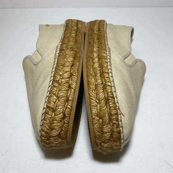 Viscata Barcelona Castell Canvas EspadrillePlatforms Beige Women's Size 40