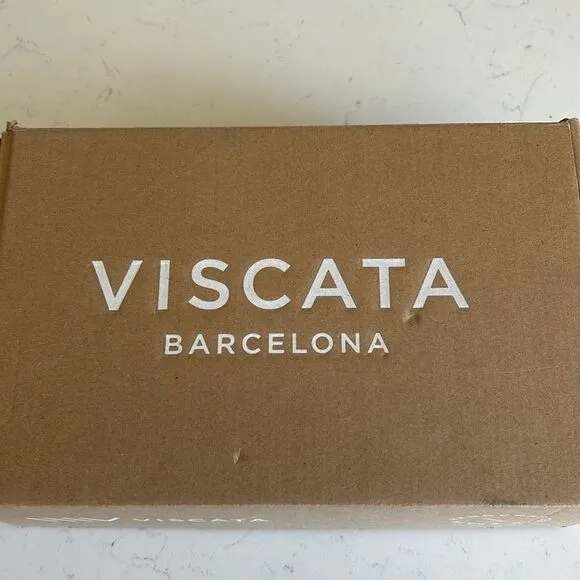 Viscata Barcelona Castell Canvas Espadrille Platforms, Black, Size EU39 US8, NWT