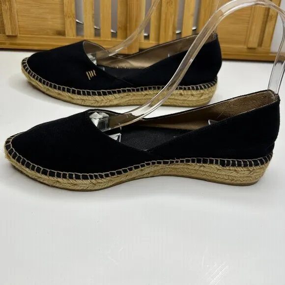 Viscata Barcelona Rascassa Canvas Espadrilles in Black _ Size 8.5