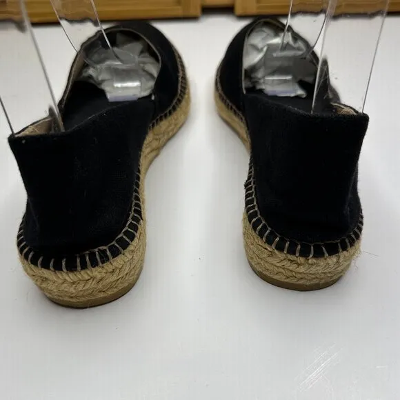 Viscata Barcelona Rascassa Canvas Espadrilles in Black _ Size 8.5