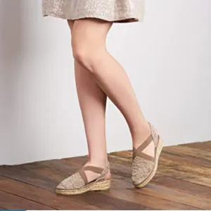 VISCATA Espadrilles Barcelona Canvas Bubble Sandals Women’s EU40 US9 Taupe Mauve