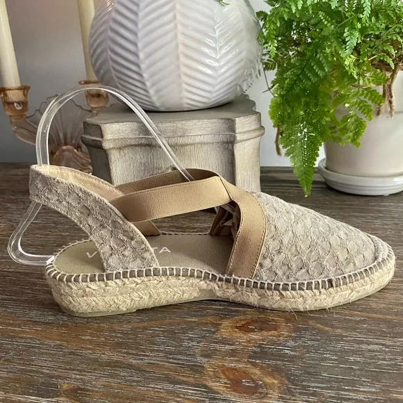 VISCATA Espadrilles Barcelona Canvas Bubble Sandals Women’s EU40 US9 Taupe Mauve