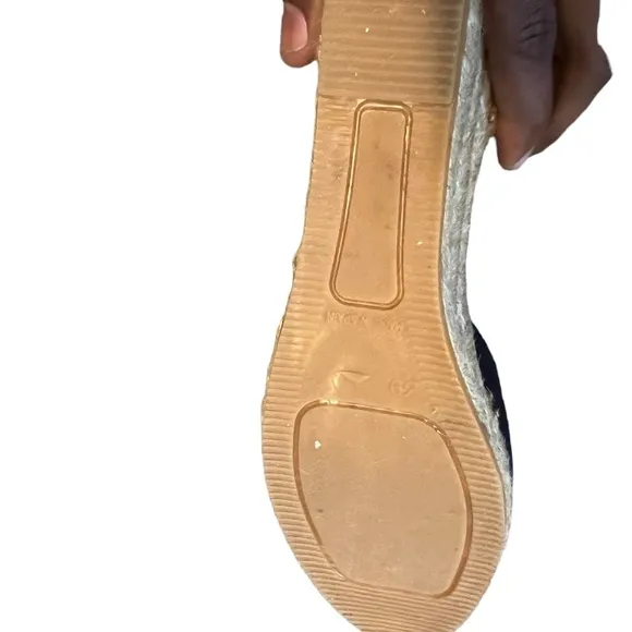 VISCATA Gava Canvas Wedge Handmade 2 ½” Heel Women's Sandals, Size 39/8