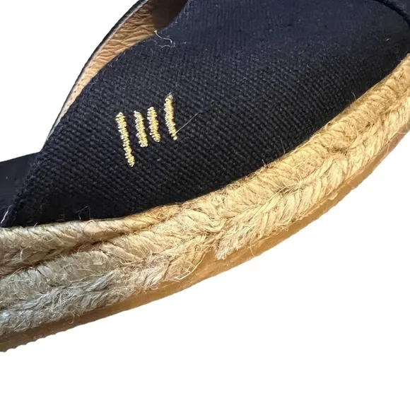 VISCATA Gava Canvas Wedge Handmade 2 ½” Heel Women's Sandals, Size 39/8