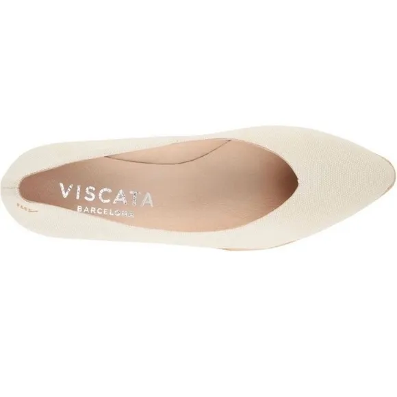 Viscata Roses Espadrille Canvas Wedge Shoes 38.5 EU NWT