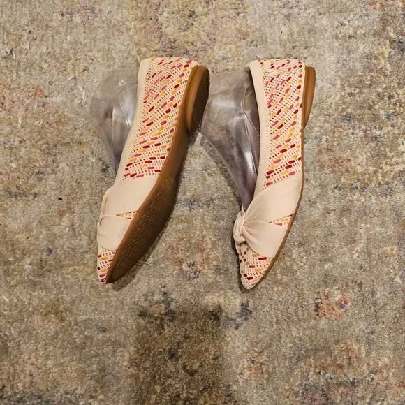 Vivaia Bibi Almond Toe Knotted Sustainable Flats Size 37 (6.5)