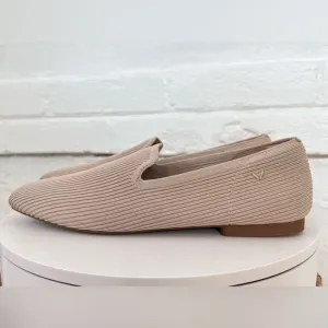 Vivaia Samantha Square Toed Loafer in Almond Tan Eco Friendly Shoes Recycled