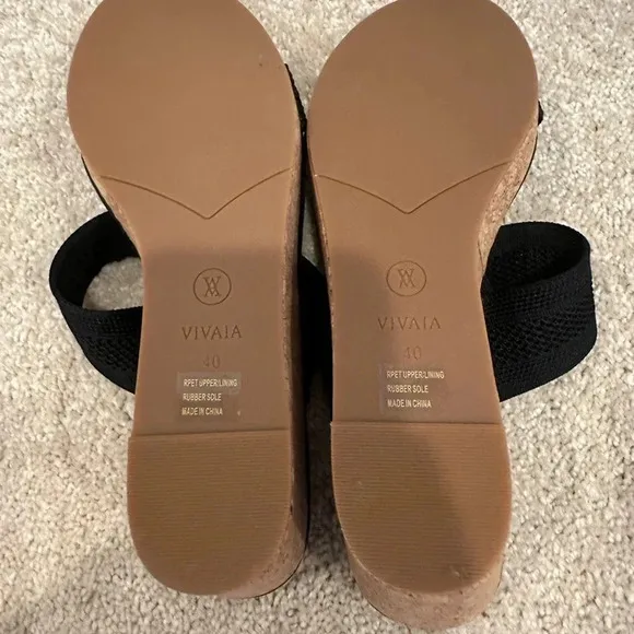 Vivaia Sammy Adjustable Strap Wedge Sandals size 40/9