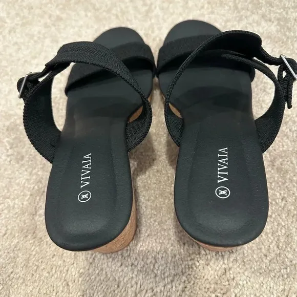 Vivaia Sammy Adjustable Strap Wedge Sandals size 40/9