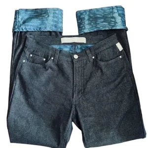 VNTG Versace Jeans Couture Cuffed Contrast Lined Capri Jeans US 8 EU 30 FR 44