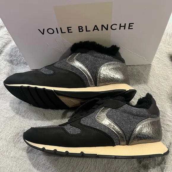 VOILE BLANCHE • Julia Shearling Low Top Sneakers • Women’s