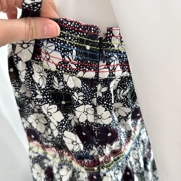 WARM Clothing Big Love Floral Print Tie Strap Tiered Maxi Dress Size 2/M