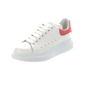 White and Pink Platform Sneakers