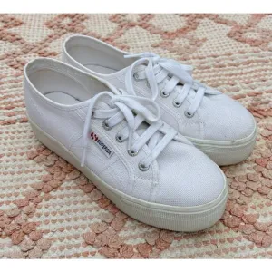 White Women's Superga 2790 Platform Sneakers 37 US 6.5