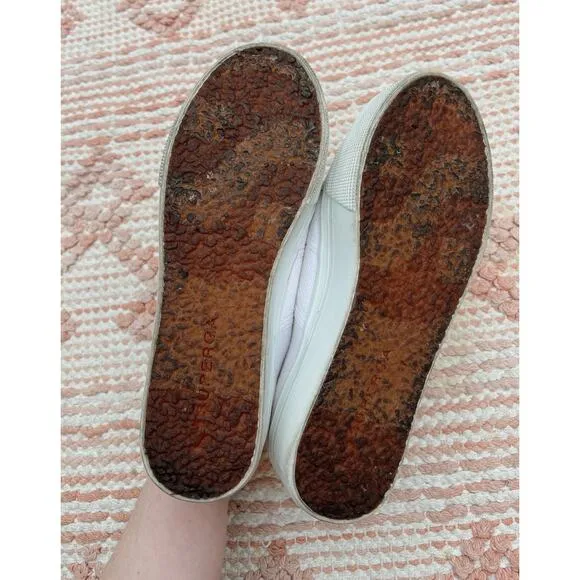White Women's Superga 2790 Platform Sneakers 37 US 6.5