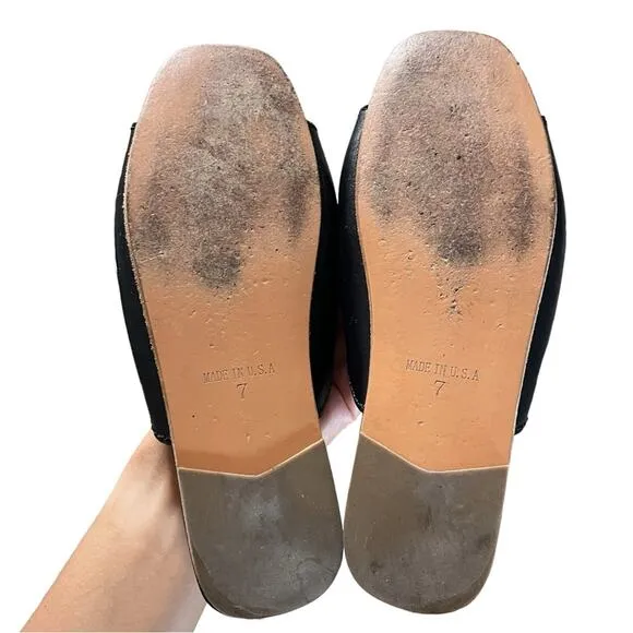 Wilder Black Leather Maude Slide Sandals - 7