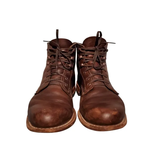 Wolverine 1000 Mile Boot Brown Leather Lace-Up Combat Boots Women's Size 8.5B