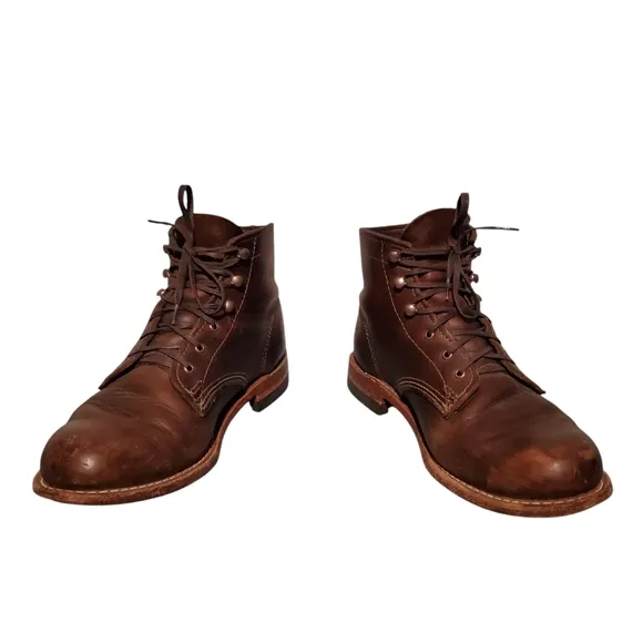 Wolverine 1000 Mile Boot Brown Leather Lace-Up Combat Boots Women's Size 8.5B