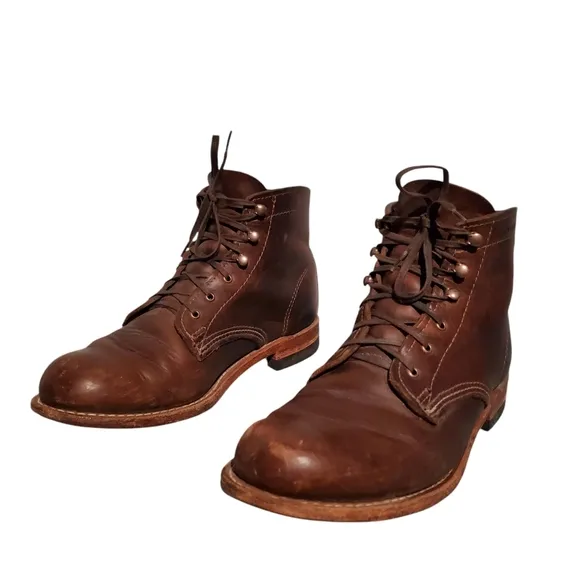 Wolverine 1000 Mile Boot Brown Leather Lace-Up Combat Boots Women's Size 8.5B