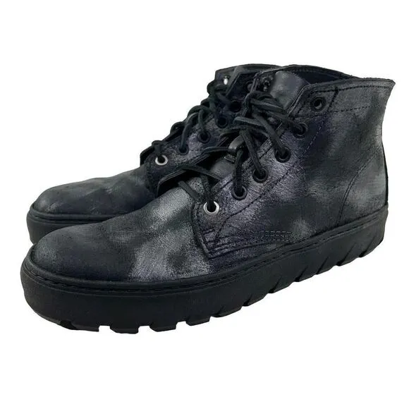 Wolverine 1000 Mile Vic Mensa Men's US 7 D Black Metallic Combat Boots VIBRAM