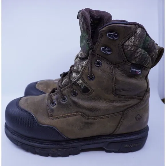 Wolverine Camo Boots Mens 11.5 EW Waterproof Wide Hunting Thinsulate Ultra 800g